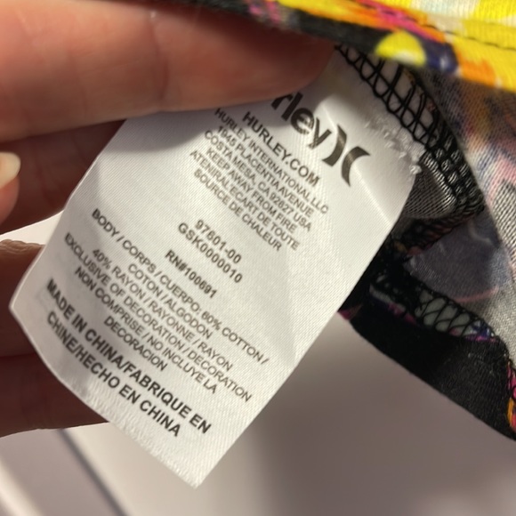 Hurley Floral Print Skirt - NWT - Picture 5 of 5